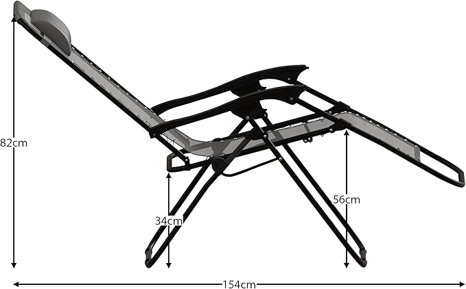 Zéro Gravité Chair – La Chaise Qui Porte Fort (250 kg) & Se Plie Facilement